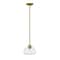 Z-Lite Amon 1 Light Mini Pendant, Satin Gold And Clear Seedy 722MP-SG - alternate 2